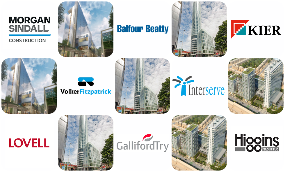 collage of logos